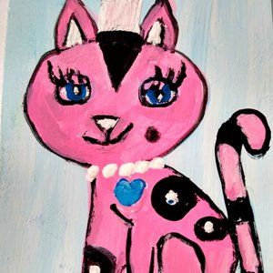 ACEO Art card, acrylic 3.5"x5" collectible